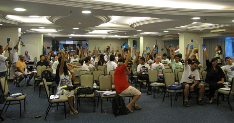 Plenária Nacional, realizada no Hotel San Marco, em Brasília.